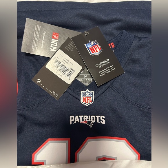 NE Patriots Jersey-Medium Kids - Picture 2 of 4